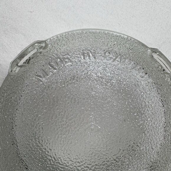 Vintage Antique Art Deco Powder Box Glass w/ metal lid - Made in Canada - Picture 3 of 6